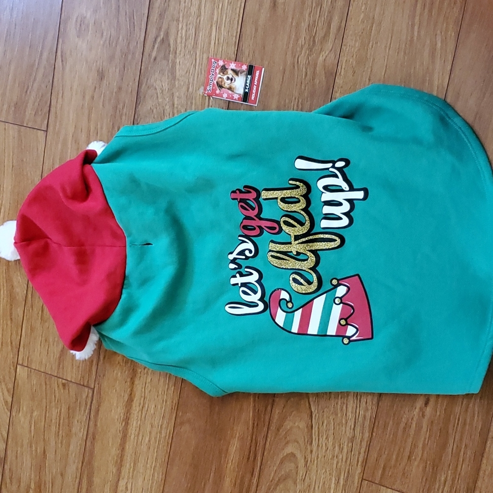 Dog Christmas Sweater Let's get elfed up! XL